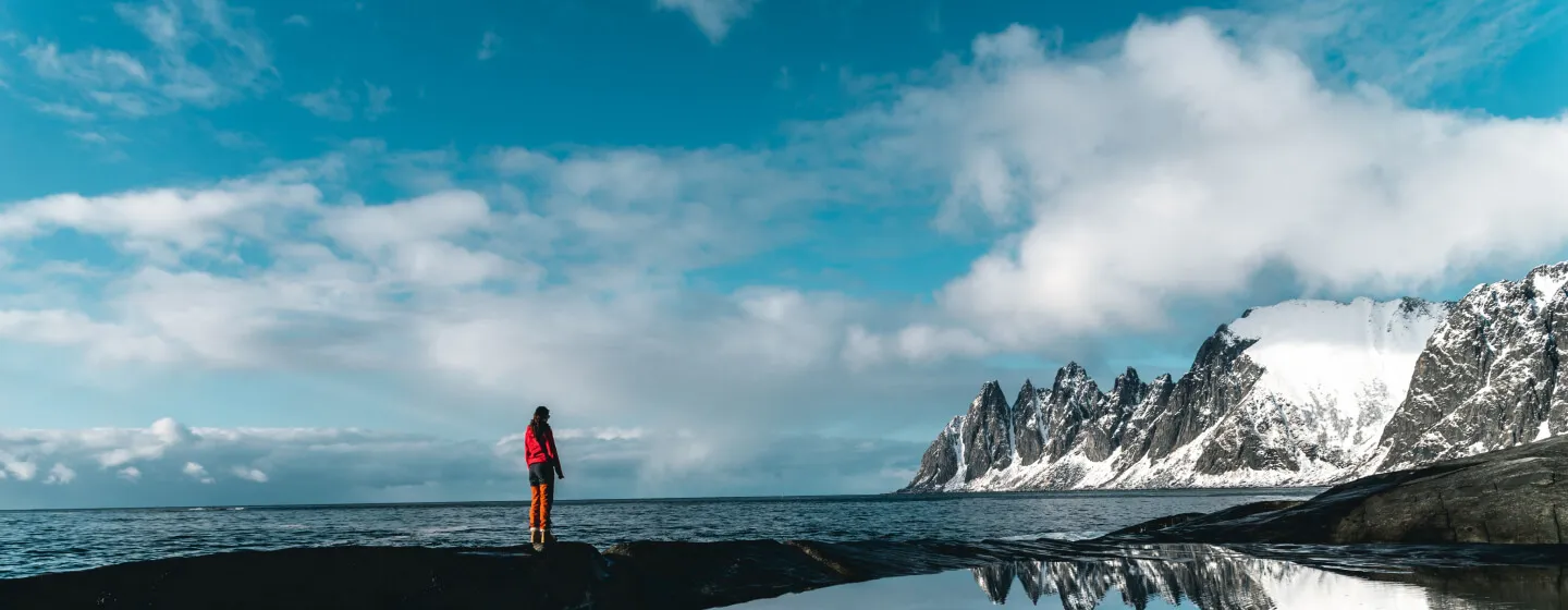 Utsikt til Okshornan på Senja