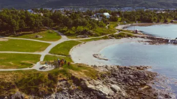 Sommer i Telegrafbukta i Tromsø