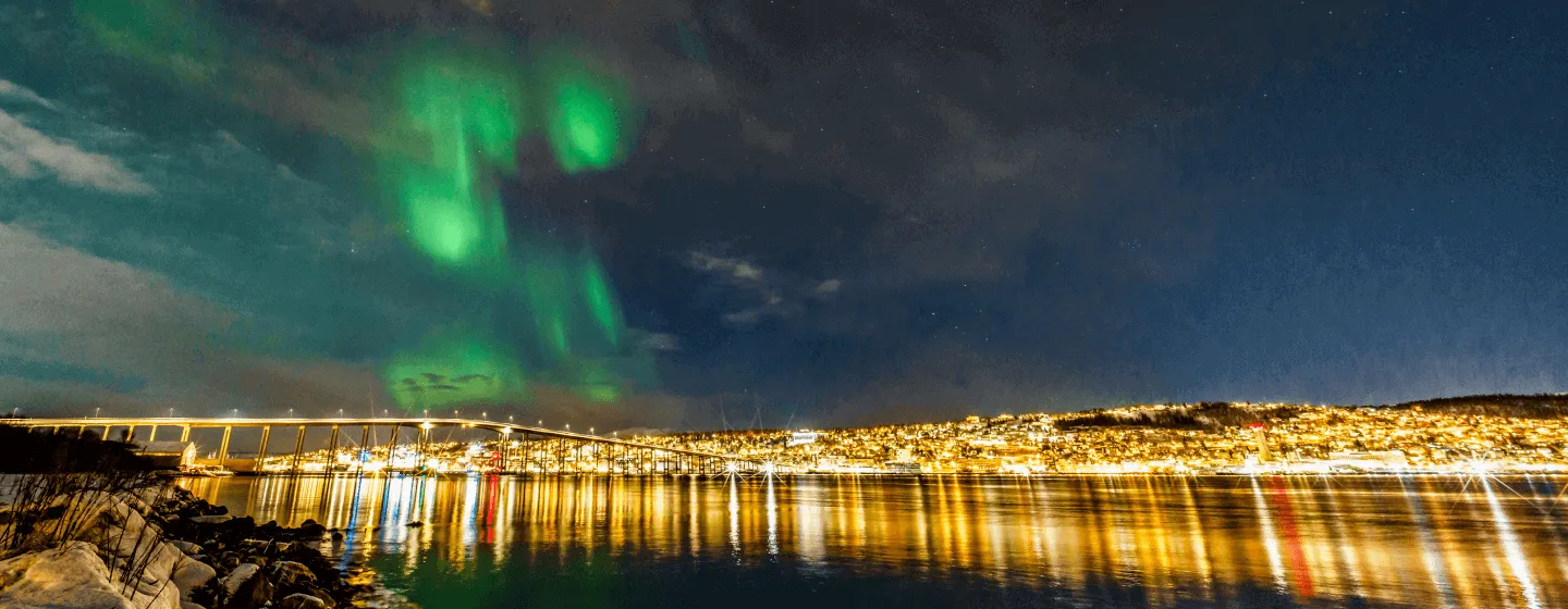 Nordlys over Tromsøby